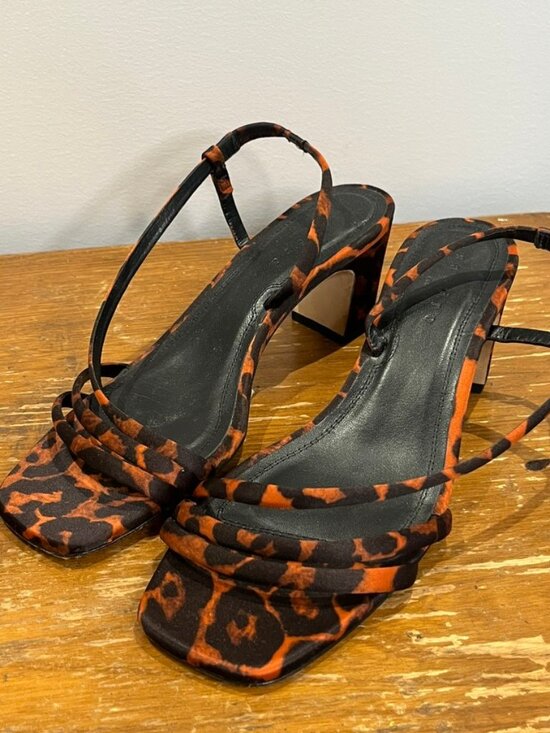 Sandro Shoes - Sandro leopard print heeled sandals - 40 / 9.5